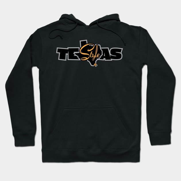 Texas Style Gray Hoodie by CamcoGraphics